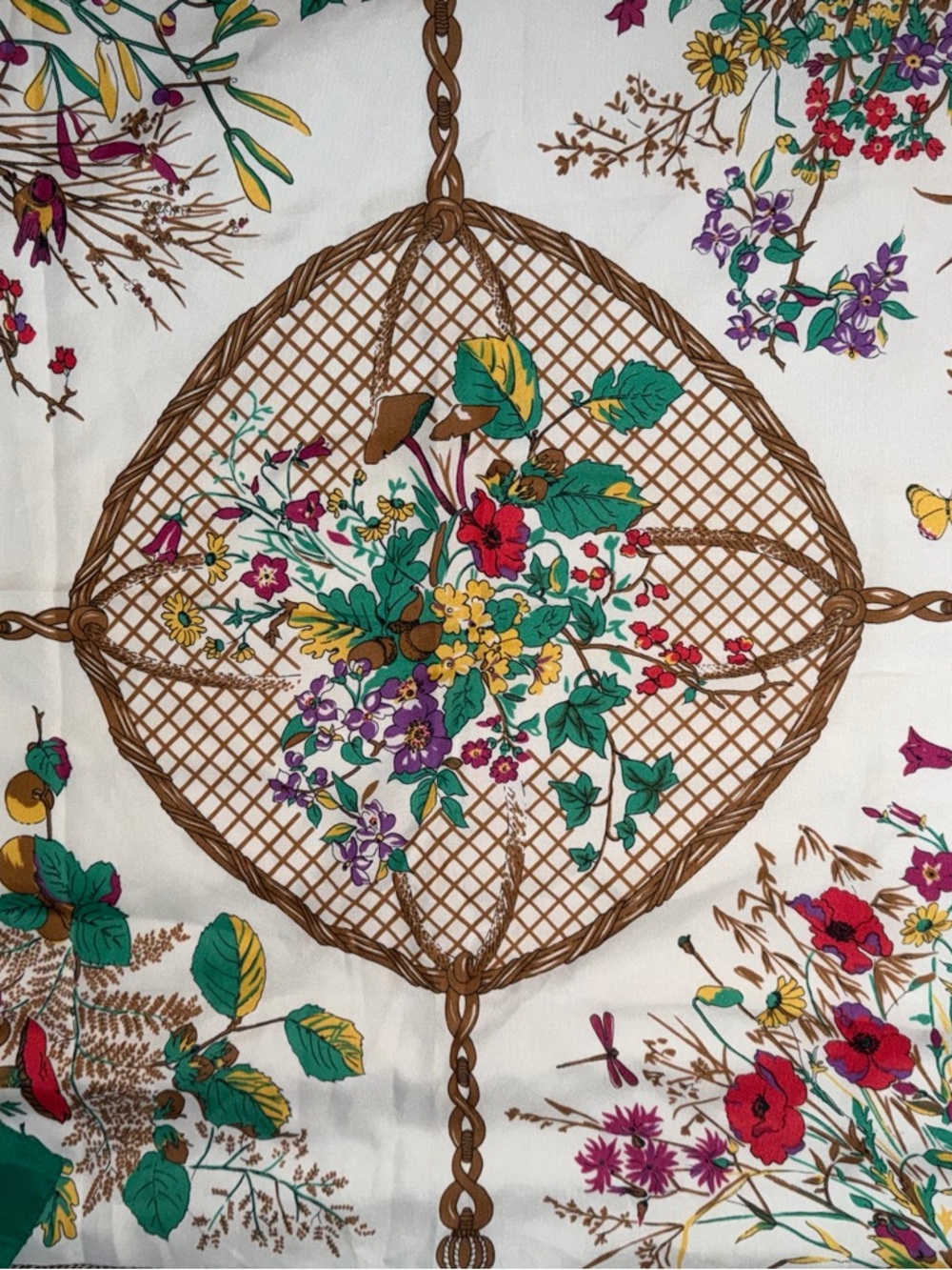 Beautiful Floral Scarf made in Italy
